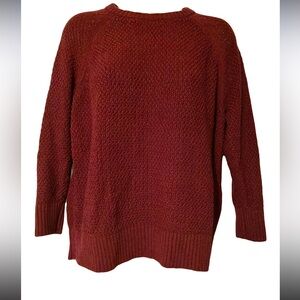 Old Navy Women's Burgundy Crew Neck Sweater